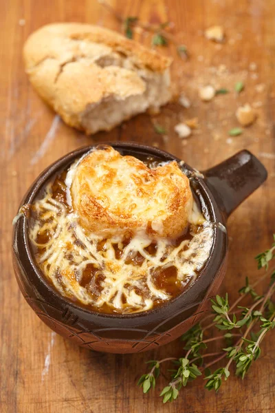 Französische Zwiebelsuppe — Stockfoto