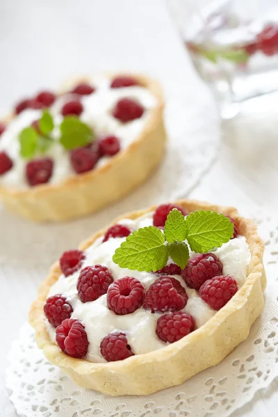 Fresh Raspberry Tart — Stock Photo, Image