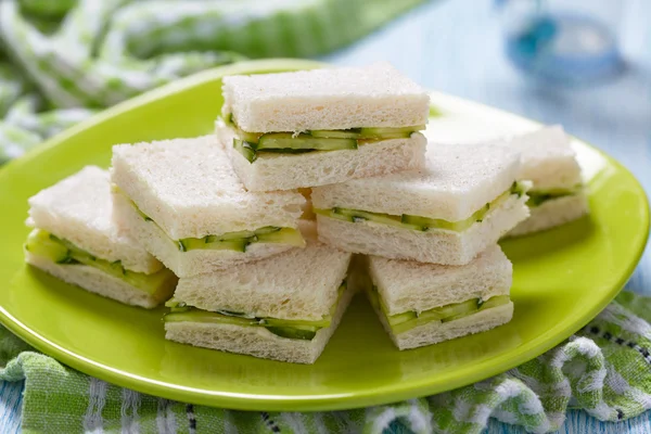 Cucumber sandwiches — Stock Photo, Image