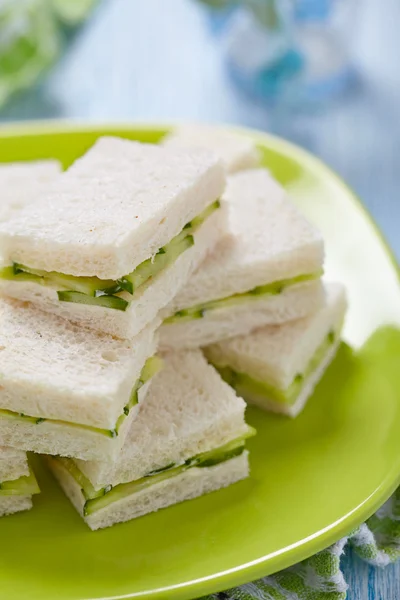 Cucumber sandwiches — Stock Photo, Image