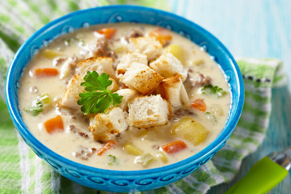 Чизбургер-суп
