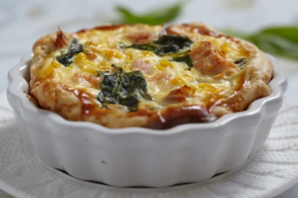 Quiche au saumon — Photo