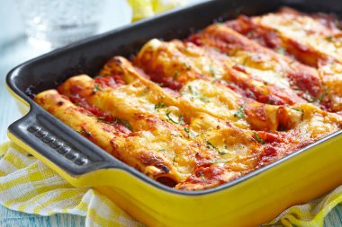 Cannelloni with meat clipart