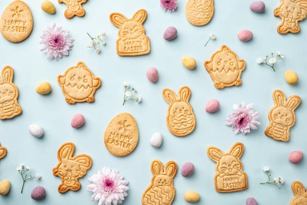 Easter bunny shaped sugar cookies Stock Picture