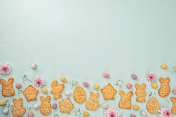 Galletas de azúcar en forma de conejo de Pascua —  Fotos de Stock