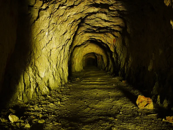 Old mining tunnel — Stock Photo, Image