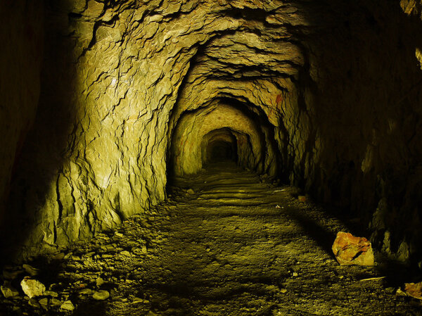 Old mining tunnel