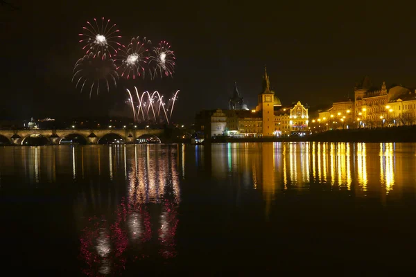 Fuochi d'artificio Anno nuovo — Foto Stock