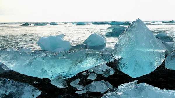 Estrazione Del Ghiaccio Islanda Natura Incredibile — Foto Stock