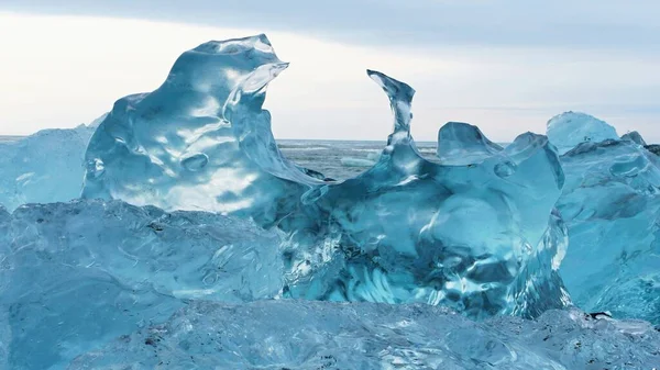 Ledová Abstrakce Islandu Úžasná Příroda — Stock fotografie