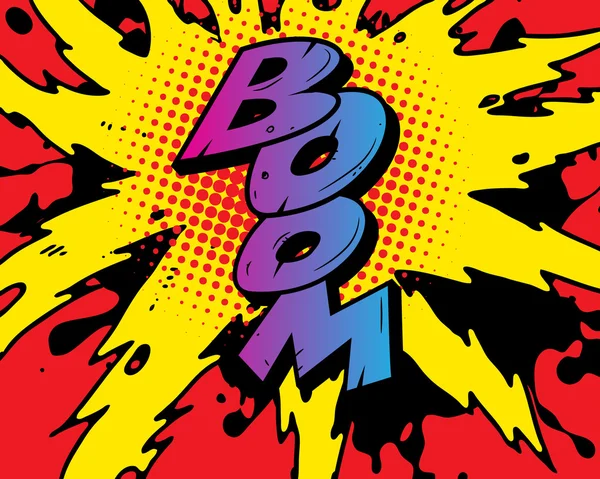 Comic book explosion — Stock Vector