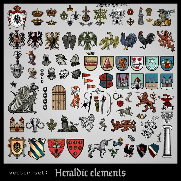 Elementos heráldicos —  Vetores de Stock