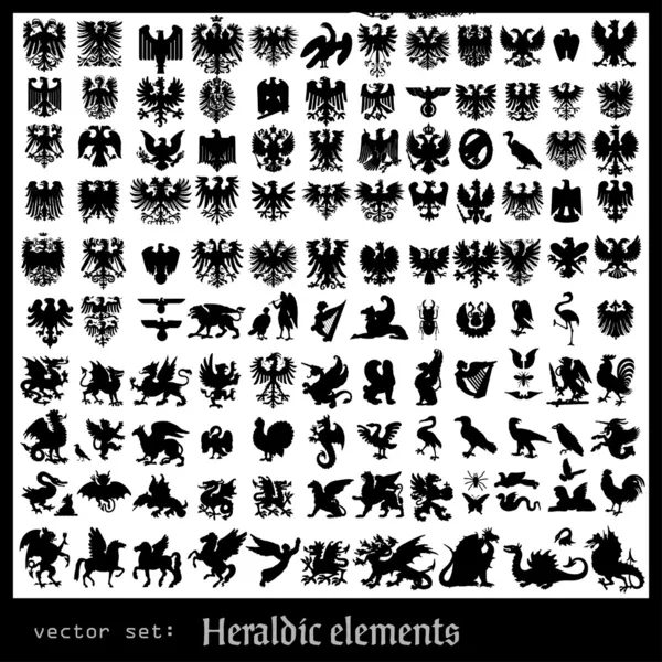 Elementos heráldicos — Vector de stock