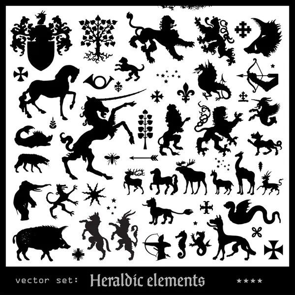 Elementos heráldicos — Vetor de Stock