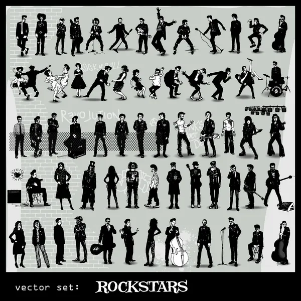 ROCKSTARS Ordförande — Stock vektor