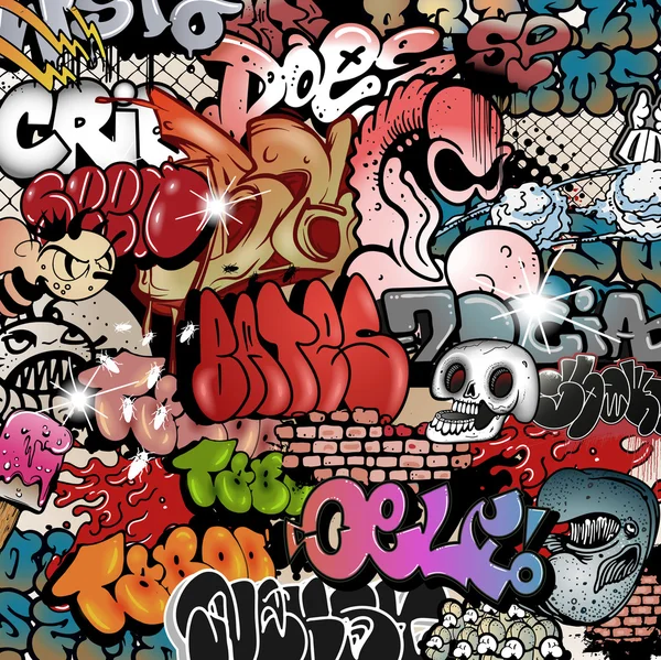 Graffiti striit arte — Vector de stock