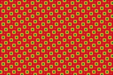 Gana bayrağının renklerinde basit geometrik desen