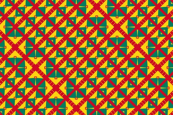 Modello Geometrico Semplice Nei Colori Della Bandiera Nazionale Grenada — Foto Stock