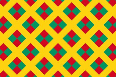 Gine bayrağının renklerinde basit geometrik desen