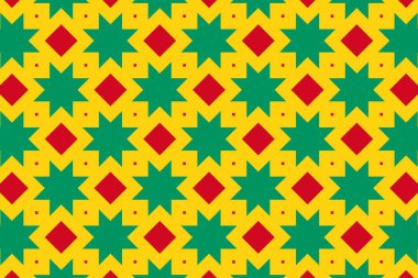 Gine bayrağının renklerinde basit geometrik desen