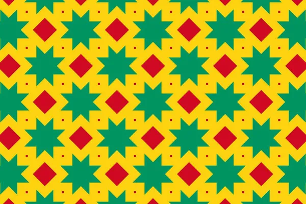 Gine bayrağının renklerinde basit geometrik desen