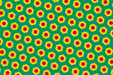 Gine bayrağının renklerinde basit geometrik desen