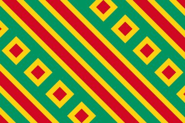 Gine bayrağının renklerinde basit geometrik desen