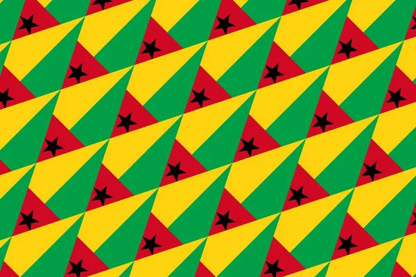 Geometrisches Muster Den Farben Der Nationalflagge Von Guinea Bissau Die — Stockfoto