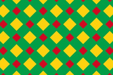Gine-Bissau bayrağının renklerinde geometrik desen. Gine-Bissau 'nun renkleri.