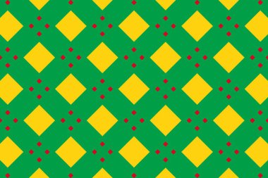 Gine-Bissau bayrağının renklerinde geometrik desen. Gine-Bissau 'nun renkleri.