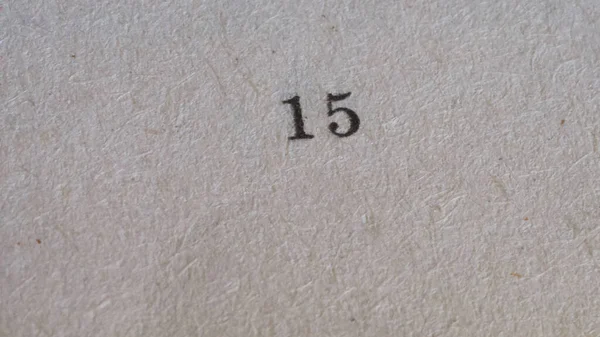 Numéro Imprimé Sur Morceau Papier Texture Papier — Photo