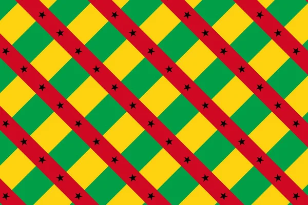 Geometrisches Muster Den Farben Der Nationalflagge Von Guinea Bissau Die — Stockfoto