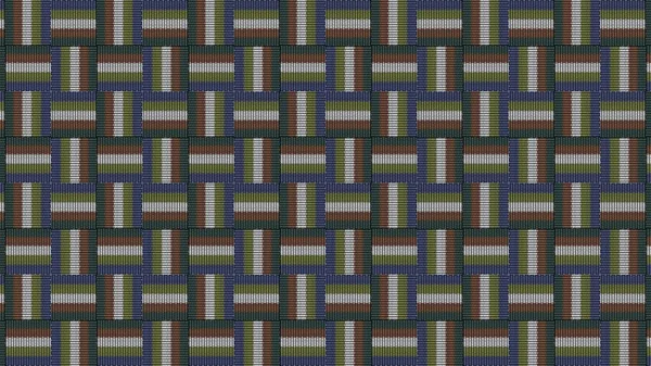 Jednoduchý Ornamentální Vzor Potisk Textilu Vzor Tkaniny Trellis Geometrický Vzorec — Stock fotografie