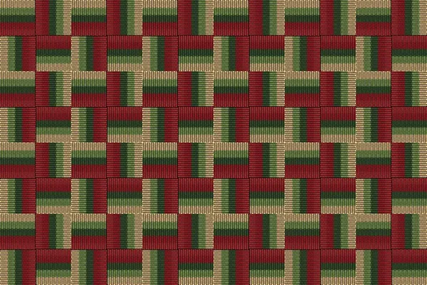 Pola Ornamental Sederhana Cetak Tekstil Pola Untuk Kain Dan Teralis — Stok Foto