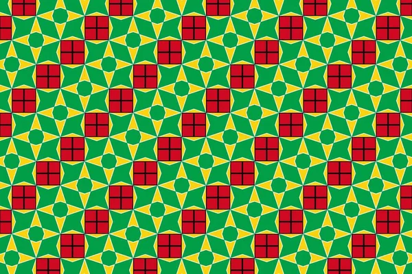 Geometrisches Muster Den Farben Der Nationalflagge Von Guyana Die Farben — Stockfoto