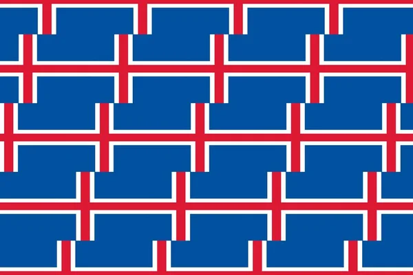 Patrón Geométrico Los Colores Bandera Nacional Islandia Los Colores Islandia — Foto de Stock