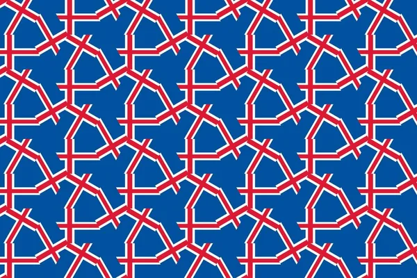 Wzór Geometryczny Kolorach Flagi Narodowej Islandii Kolory Islandii — Zdjęcie stockowe