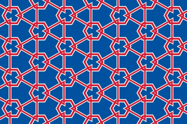 Geometrische Patroon Kleuren Van Nationale Vlag Van Ijsland Kleuren Van — Stockfoto