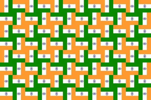 Geometric Pattern Colors National Flag India Colors India — Stock Photo, Image