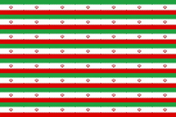 Geometric Pattern Colors National Flag Iran Colors Iran — Stock Photo, Image
