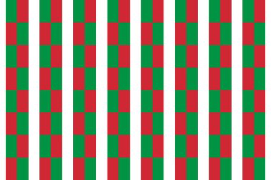 İtalya bayrağının renklerinde geometrik desen. İtalya 'nın renkleri.