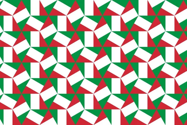 意大利国旗颜色的几何图形 意大利的色彩 — 图库照片