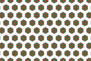 İtalya bayrağının renklerinde geometrik desen. İtalya 'nın renkleri.