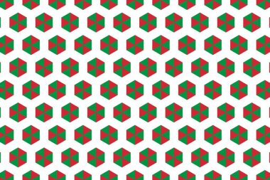İtalya bayrağının renklerinde geometrik desen. İtalya 'nın renkleri.