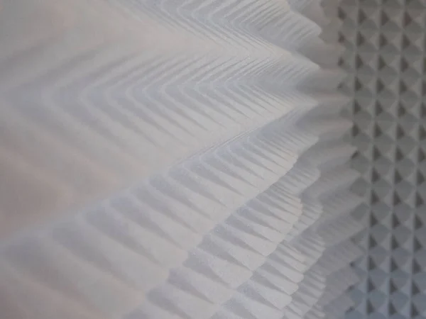 Ses Geçirmez Plastik Piramitler Yakın Plan Ses Dağıtıcı Materyal — Stok fotoğraf