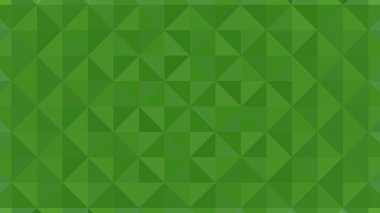Yeşil segmentli arka plan. Üçgen pikselleme. Renk dokusu.