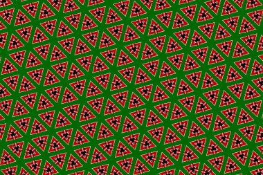 Kenya bayrağının renklerinde geometrik desen. Kenya 'nın renkleri