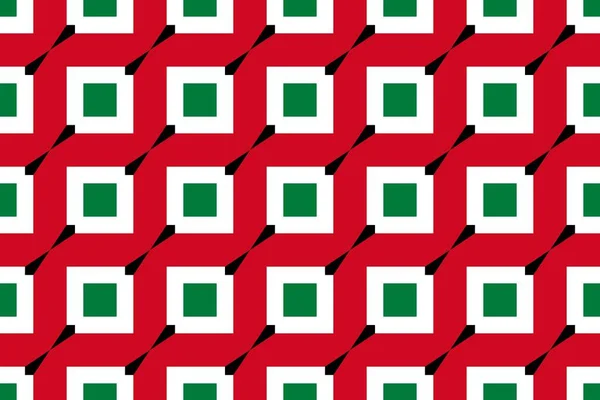 Geometrikus Minta Kuvait Nemzeti Zászlójának Színeiben Kuvait Színei — Stock Fotó