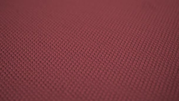 Embossed Burgundy Texture Geometric Pattern Colored Surface — Stock Video