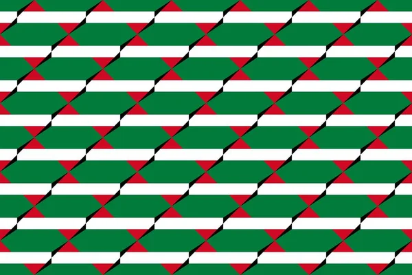 Геометрический Узор Цветах Государственного Флага Кувейта Цвета Кувейта — стоковое фото